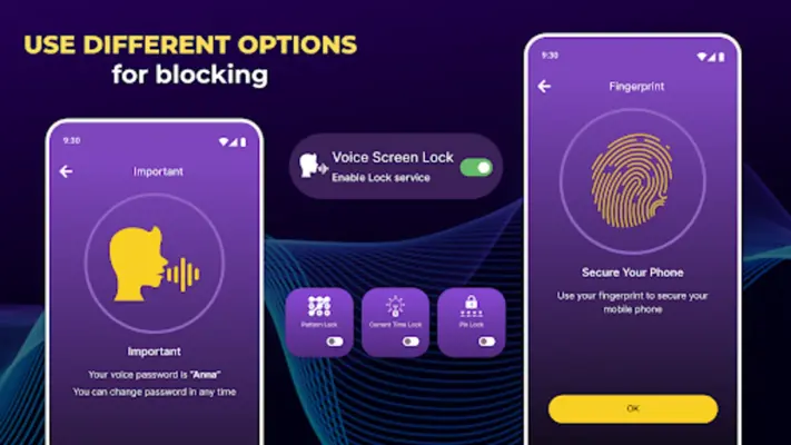 Voice Screen Lock android App screenshot 0